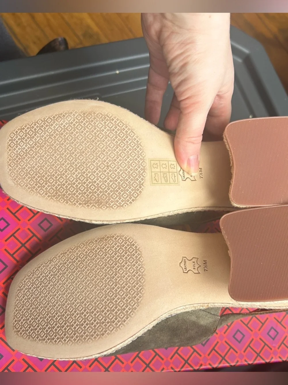 New with Box Tory Burch Ankle Strap Espadrille Sandal - Olive